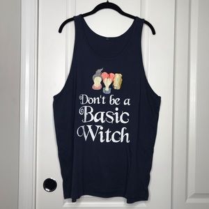 Hocus Pocus “Don’t Be A Basic Witch” NAVY Tank Top